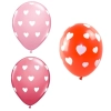 Balony lateksowe z serduszkami walentynki 5 sztuk